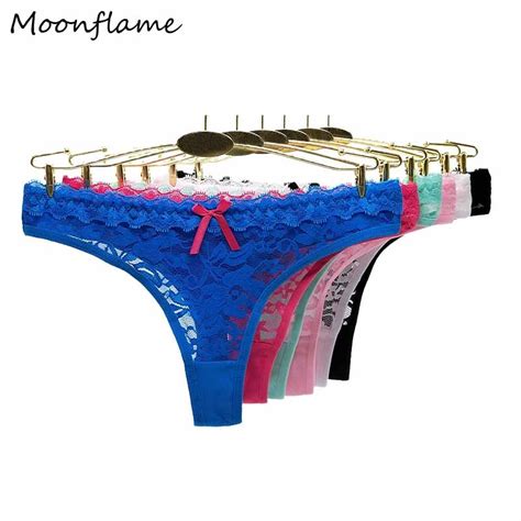 Moonflame String Sexy En Dentelle De Nylon Pour Femme String G M L Xl 87390 5 Pièces Par