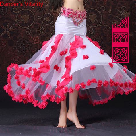 2018 New Women High Quality New Bellydancing Skirts Belly Dance Skirt Costume Training Dress Or