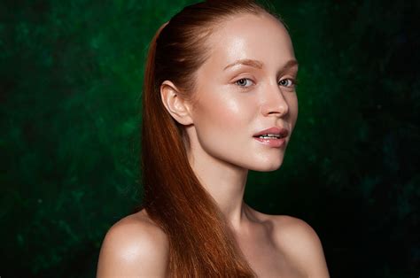 Girl With Shiny Skin Portrait Photos