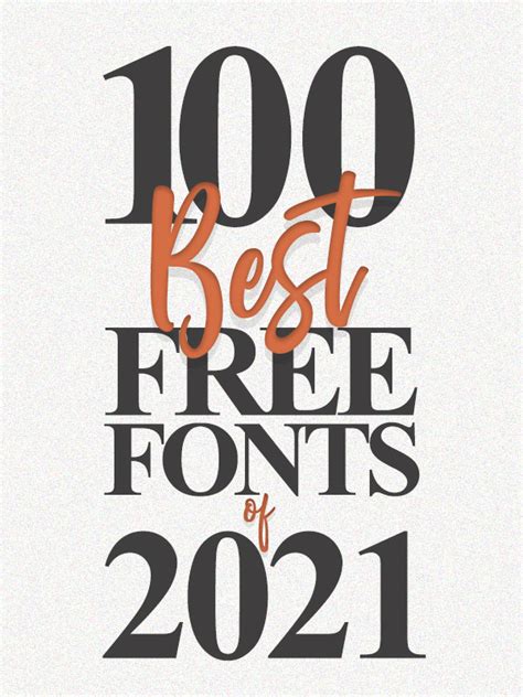 100bestfreefonts2021 Graphic Design Junction