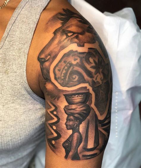Africa is a vast continent and it attracts the rest of the world through its interesting traditions. traditional tattoo sleeve #Sleevetattoos | Half sleeve ...