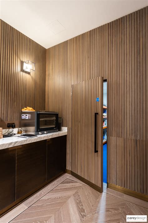 Bespoke Door To Seamlessly Match Timber Wall Panelling Hidden Doors