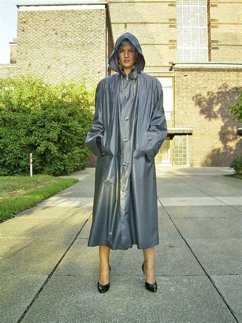 Klepper Rubber Coat Mac Rubber Raincoats Bronze Hooded Raincoat Raincoats For Women Rain