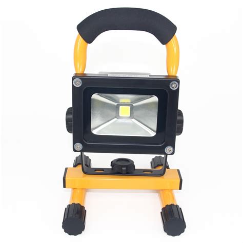 10w Portable Led Flood Light Work Emergency Lamp Rechargeable Battery