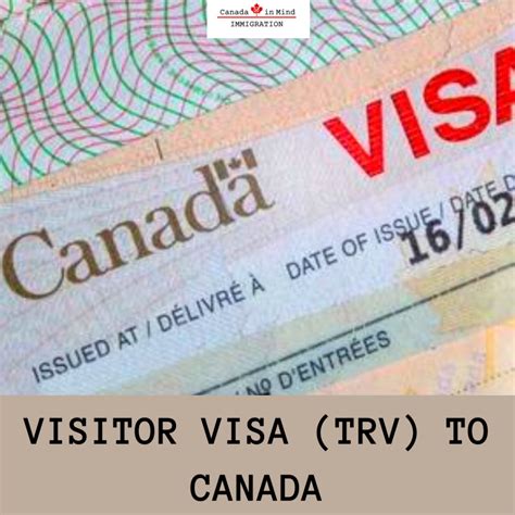 Visitor Visa Temporary Resident Visa Trv To Canada Canada In Mind