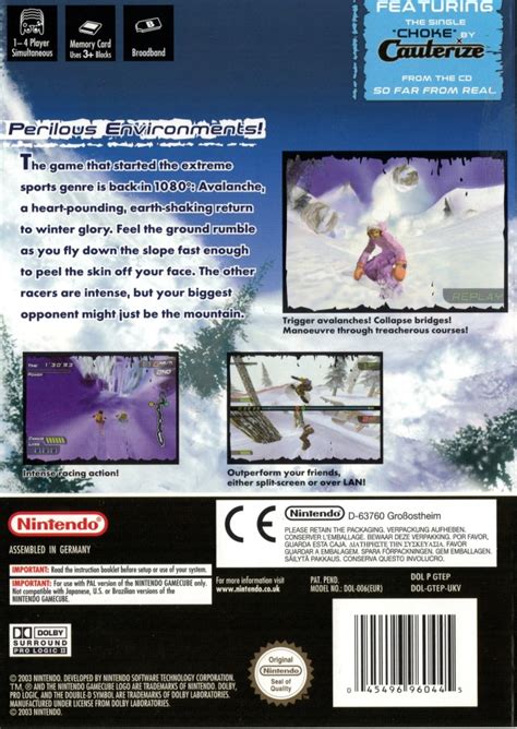 1080° Avalanche Boxarts For Nintendo Gamecube The Video Games Museum