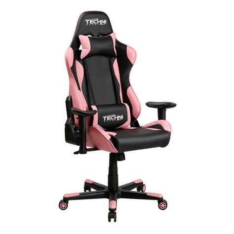 Techni Sport Pink Gaming Chair Rta Ts43 Pnk The Home Depot