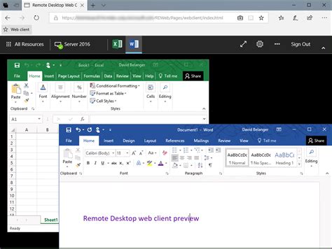 It should look similar to the screenshot below. Microsoft releases HTML5-based Remote Desktop web client ...