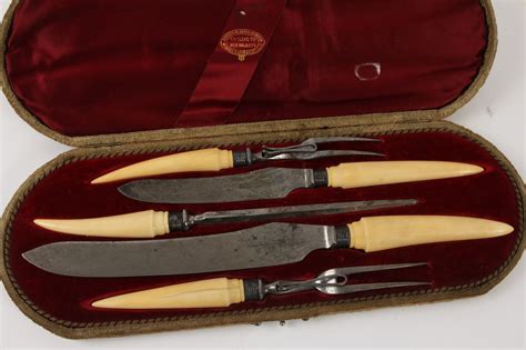 Antique 1800s Harrison Bros And Howson Sheffield Carving Set Ebth