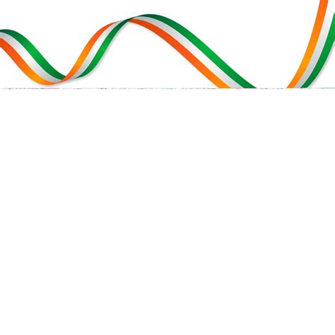 India Flag Ribbon For Republic Day 15 August Vector India Indian Flag