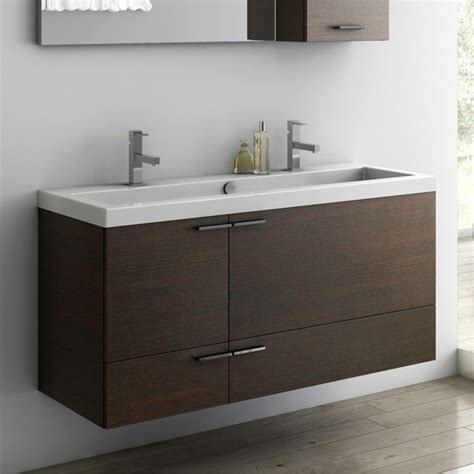 New space 47 inch vanity set with medicine cabinet. 47 Inch Vanity Cabinet With Fitted Sink - Contemporary ...