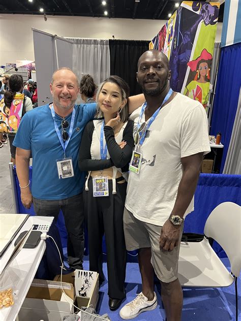 Sdcc 2023 With Keron Grant And Soey Milk In Malcolm Bournes Sdcc 2023