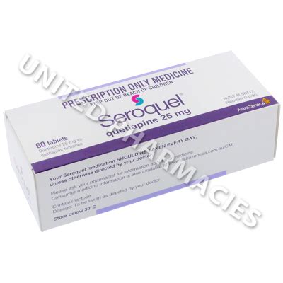 Seroquel (Quetiapine Fumarate) - 25mg (60 Tablets ...