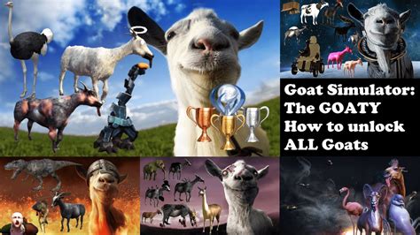 Goat Simulator The Goaty How To Unlock All Goatsmutators Ps4 Youtube