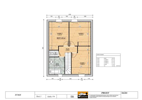 Plan Maison 100m2 Avec étage Nantes 44 Mf Construction
