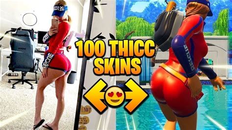 Ruby Skin Fortnite Real Life Top 100 Thicc Fortnite Skins In Real Life Youtube