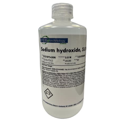 50n Sodium Hydroxide Naoh 500 Ml