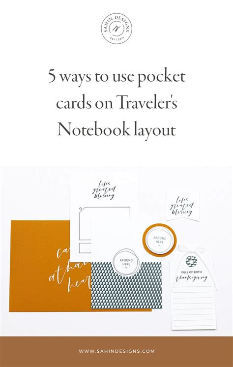 5 Ways To Use Pocket Cards On Travelers Notebook Layout Sahin