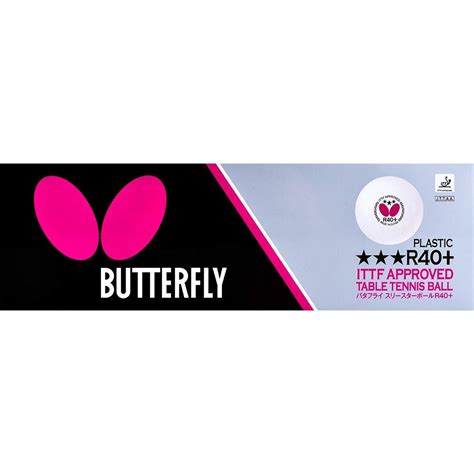 Butterfly R Table Tennis Balls Mm White Ping Pong Ball Ittf Certified Professional