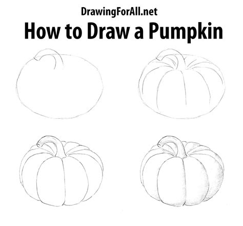 How To Draw A Pumpkin Pumpkin Drawing Thanksgiving Drawings Drawings