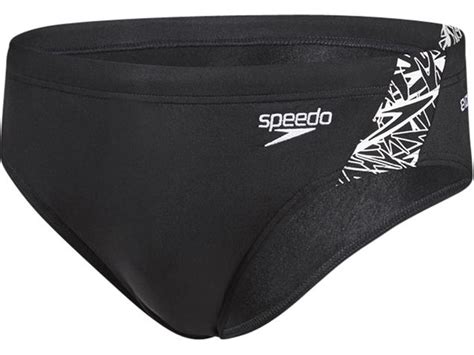 Speedo Boom Splice Brief Badehose 7 Cm Endurance 7 Blackwhite