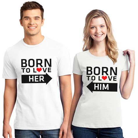 Born To Love Couples Shirts 4fancyfans Couple Shirts Couple T