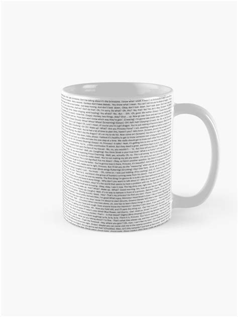Entire Shrek Script Coffee Mug For Sale By Jijarugen Mugs Mugs For