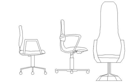 Chair 2d View Drawing Of Furniture Units Autocad File Cadbull