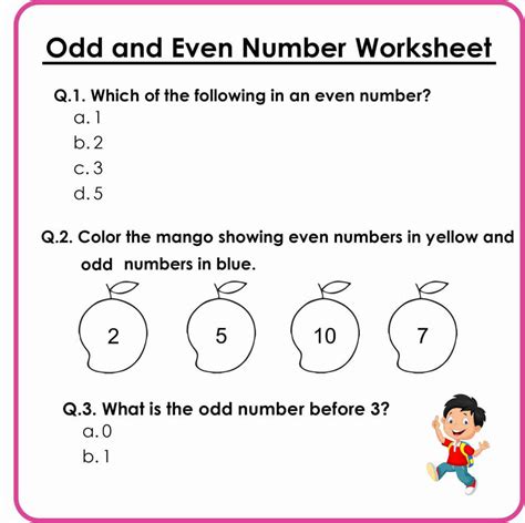 Odd And Even Numbers Worksheets Montessoriseries