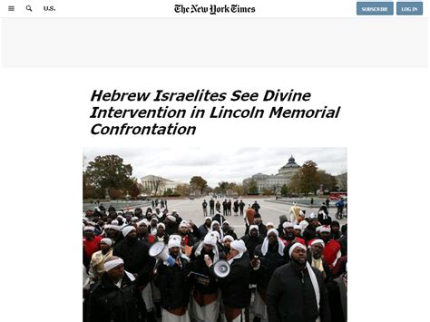 Hebrew Israelites See Divine Intervention In Lincoln Memorial