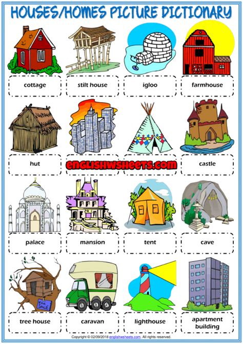 As of today we have 74,908,883 ebooks for you to download for free. Types of Houses ESL Picture Dictionary Worksheet For Kids