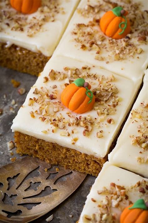 Pumpkin Sheet Cake With Cream Cheese Frosting Cooking Classy