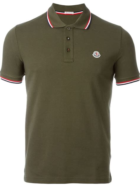 Moncler Classic Polo Shirt In Green For Men Lyst
