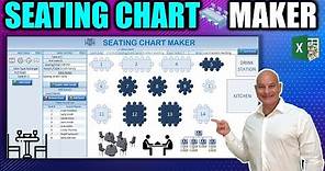 Learn How To Create This Wedding, Event & Restaurant Seating Chart Maker In Excel [Free Download]