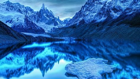 Hd Wallpaper Blue Moutains Around Lac Blue Mountain Winter