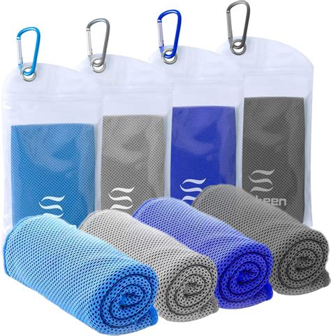 Sukeen 4 Pack Cooling Towel 40x12ice Towelsoft