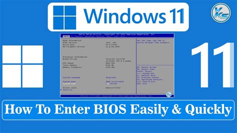 How To Enter Bios Windows 11 Very Easily And Quickly Youtube