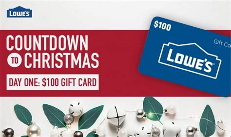 Lowe S Countdown To Christmas Contest Win Up To A Lowe S Gift