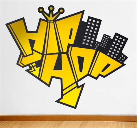 Sticker Mural Logo Hip Hop Tenstickers