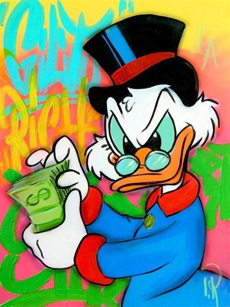 Donald Duck Disney Pop Art Cartoon Painting Pop Art Wallpaper