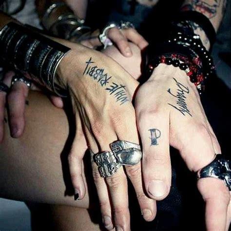 Check spelling or type a new query. Hand Tattoos | Andy Biersack ("Dragonfly") & Juliet Simms ...