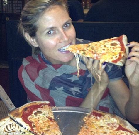 Heidi Klum Indulges In A Mcdonalds Double Cheeseburger Daily Mail Online