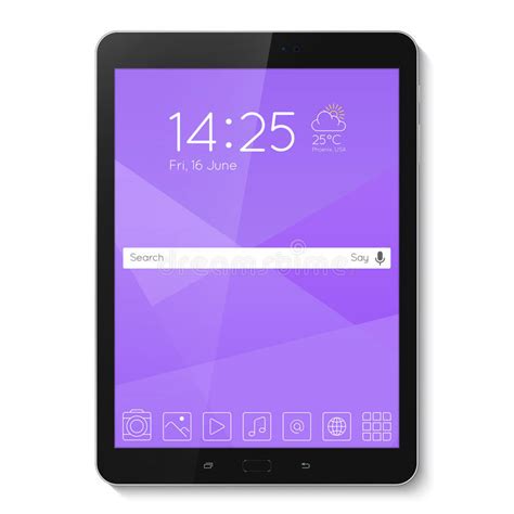 Popular Top Model Of Modern Tablet Technological Template With Stock