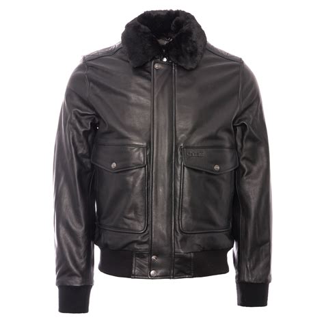 Schott Nyc Lc5331x Leather Pilot Jacket Antic Black Lc5331x
