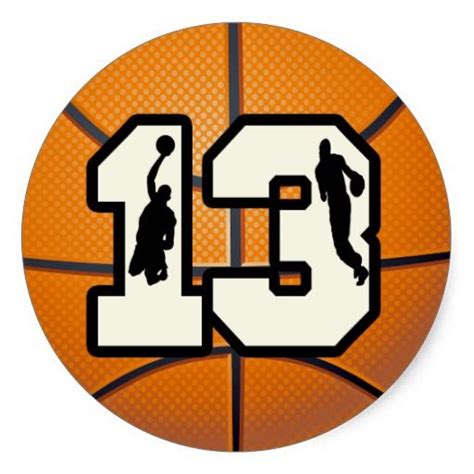 Number 13 Basketball And Players Basketball Drawings Basketball