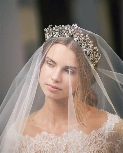 Gianna Bridal Crown Maria Elena Headpieces And Accessories In 2021 Wedding Crown Veil Bridal