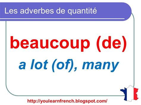 Check spelling or type a new query. French Lesson 100 - Adverbs of Quantity Intensity Degree ...