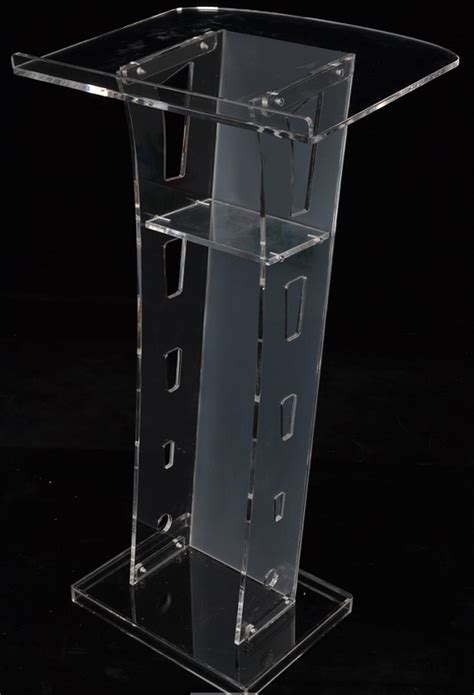 Modern Durable Clear Acrylic Podium Plexiglass Lectern Conference