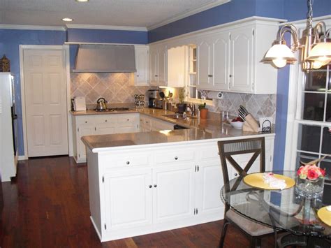 Maybe you would like to learn more about one of these? Kitchen white cabinets blue walls | Hawk Haven