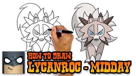 How To Draw Lycanroc Pokemon Step By Step YouTube